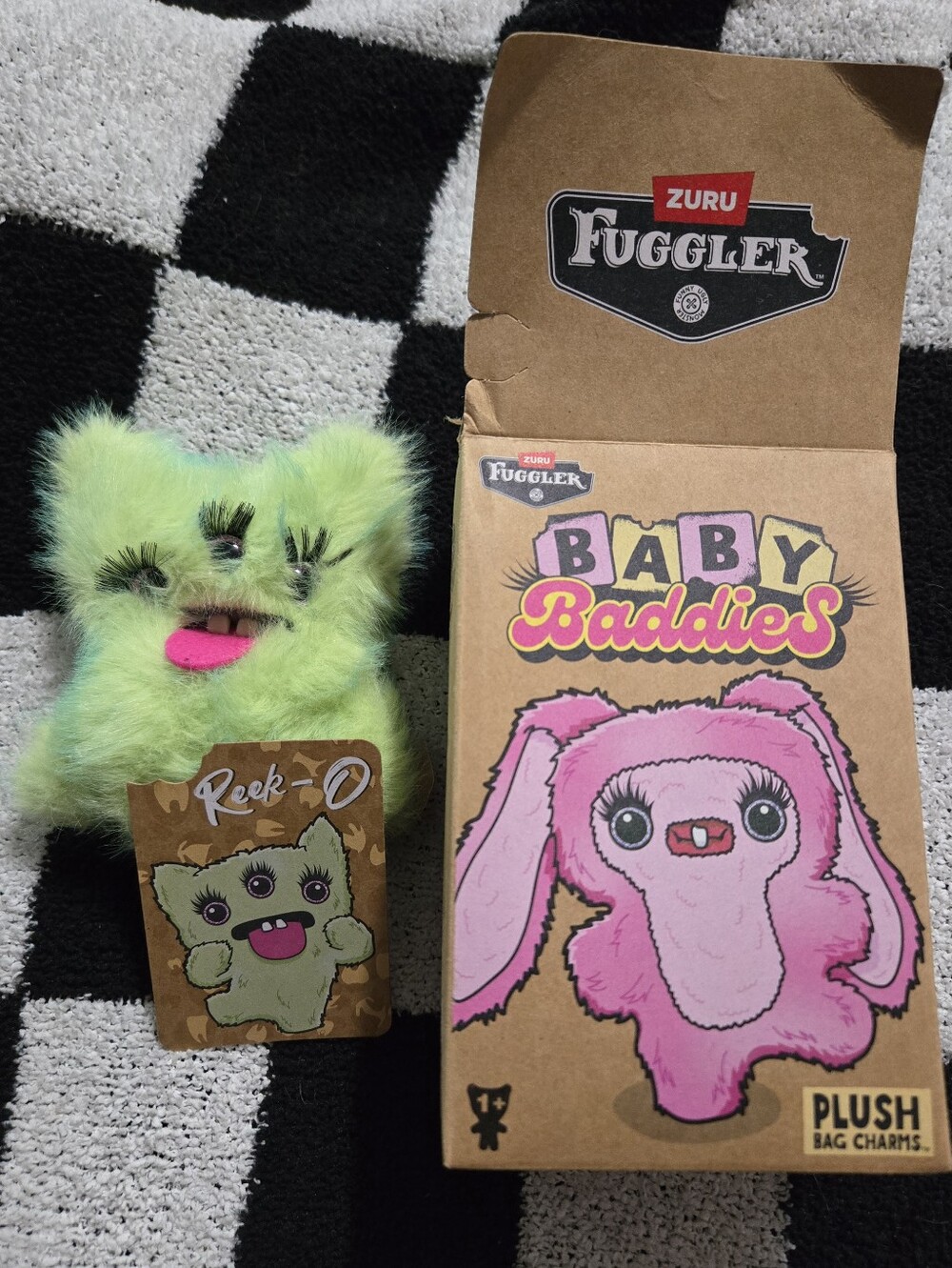 Fuggler Baby Baddies Keyrings Series 1 Collectible 5" Plush Toy Reek-o